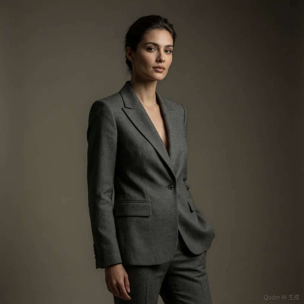 Tailored suit editorial look
